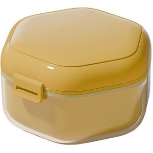 Gebitsbakje - Draagbare Dental Behuizing - Kunststof - Incl. Lekbakje - Met Kwast