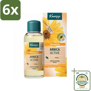Kneipp - Massageolie - Arnica Active - Voor spieren & gewrichten - 100 ml - Voordeelverpakking - 6 stuks - Gewrichtspijn - Arnica