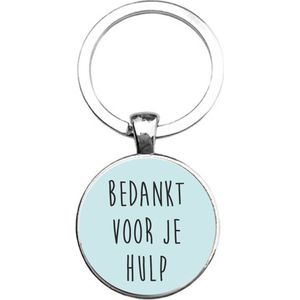 Sleutelhanger Glas - Bedankt Voor Je Hulp