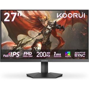 27 Inch PC Gamer Monitor 200Hz 1ms FHD 1080p Fast IPS Gaming met HDR400 en VESA Montage