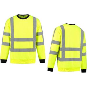 Sweater High Visibility RWS FluoGeel maat L
