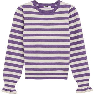 WE Fashion - Gebreide Trui - Paars - Regular Fit - Viscose