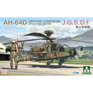 1:35 Takom 2607 AH-64D Apache Longbow J.G.S.D.F - Attack Helicopter Plastic Modelbouwpakket
