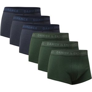 DANISH ENDURANCE - Korte Katoenen Boxershorts - Meerkleurig - 6-Pack