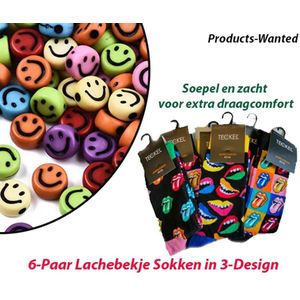 6-Paar Lachebekje Sokken Limited Edition in 3-Design
