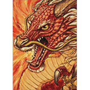 Wizardi Diamond Painting Kit Chinese Dragon WD177