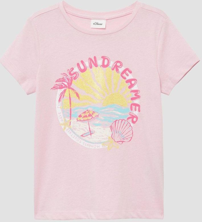 T-shirt - Loose-Fit - Katoen - Glitterprint