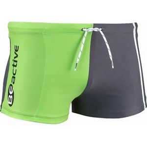 Beco Zwemboxer Beactive Heren Polyamide Groen/grijs Maat L