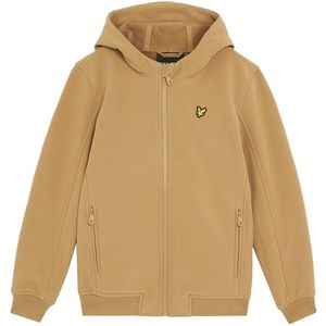 Lyle & Scott winter softshell jas jongens - bruin - capuchon