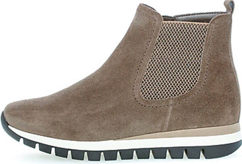 Gabor - Enkellaarsjes - Taupe - Chelsea Boots - Extra Wijdte