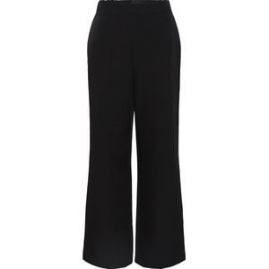 Pieces Broek Pcbozzy Hw Wide Plain Pant Noos Bc 17140744 Black Dames Maat - W25 X L30