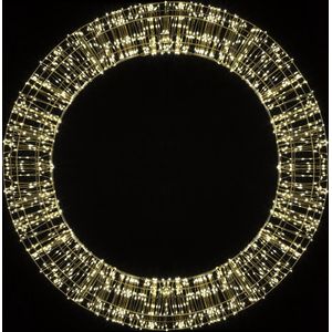 Christmas United - Lichtkrans - Gouden frame en snoer - 800 LED - 50 cm diameter - Warm witte LED lampjes