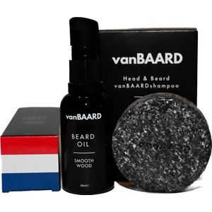 vanBAARD Baardverzorginsset- Baardolie en Shampoo - Korte en Lange Baard - Baardverzorging - 60gram