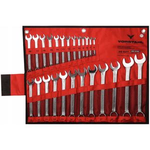 Vorstahl Ring- en steeksleutelset CrV Staal 25 Delig 6-32mm