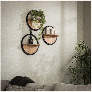 Wandplank - Hout - Natuurlijk - 120 cm