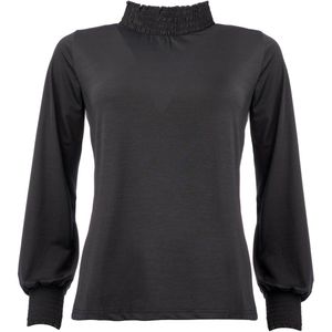 NED T-shirt Smock Ls Tr Shiny Jersey 25w1 U359 01 Dark Navy Dames Maat - S