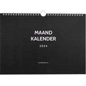 Planbooks - Maandkalender - Familieplanner 2024 - Maandplanner 2024 - Maandkalender 2024 ophangbaar - Maandplanner