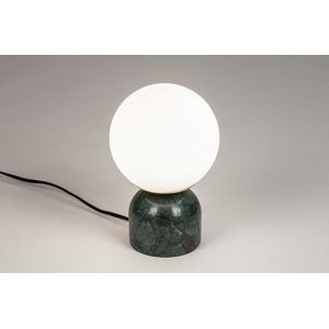 Lumidora Tafellamp 74262 - DEAN - E14 - Wit - Groen - Glas - ⌀ 15 cm
