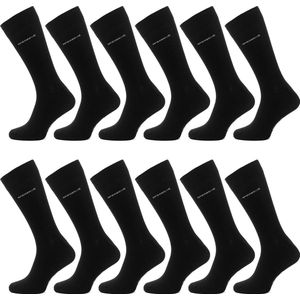 McGregor Classic Heren Sokken | Maat 43-46 | Crew Sok Zwart | 6-pack / 6 paar | Zwarte Sokken Heren sokken