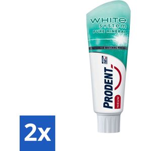 Prodent - Tandpasta - White System Pure Mineral - Herstellend & Versterkend - 75 ml - Voordeelverpakking - 2 stuks