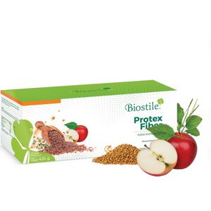 Biostile – Protex Fiber – Spijsverteringsvezels van Psyllium en Cichorei – 30 Zakjes