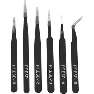 Epileer Pincet Set - Wenkbrauwen - Wenkbrauw Tweezer Trimmer - Precisie RVS Hobby Pincet - Pincetset 6 Stuks