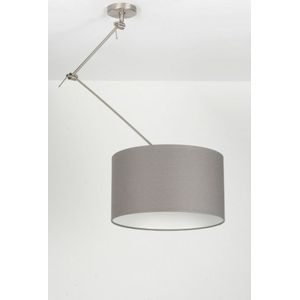 Lumidora Hanglamp 30007 - BRISBANE - E27 - Grijs - Taupe - Textiel - ⌀ 45 cm