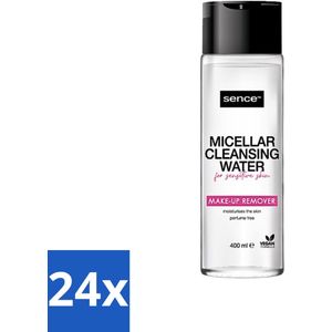 Sence - Gevoelige Huid - Micellair Water - Make-up Remover - 400 ml - Voordeelverpakking - 24 stuks