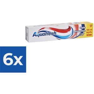 Aquafresh Tandpasta - Triple Protection 125 ml - Voordeelverpakking 6 stuks
