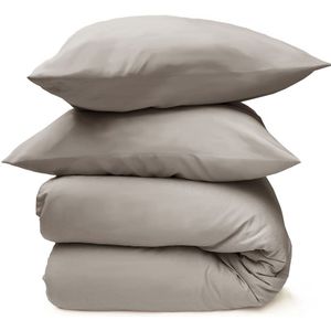 HOOMstyle - Wasbaar Dekbed - Taupe - 240x220 Lits Jumeaux met 2x Kussensloop