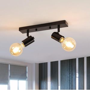Goeco plafondlamp - 30cm - Medium - E27 - verstelbare en draaibare spots - voor binnenkeuken, slaapkamer, woonkamer - Lamp Niet Inbegrepen