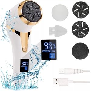 Elektrisch Voetvijl - 3 Opzetstukken, Waterdicht, USB Opladen