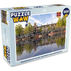 Puzzel Prinsengracht in het centrum van Amsterdam - Legpuzzel - Puzzel 500 stukjes