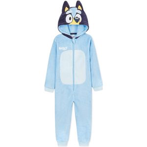 Jumpsuit pyjama onesie voor meisjes en jongens, blauw, 2-3 jaar