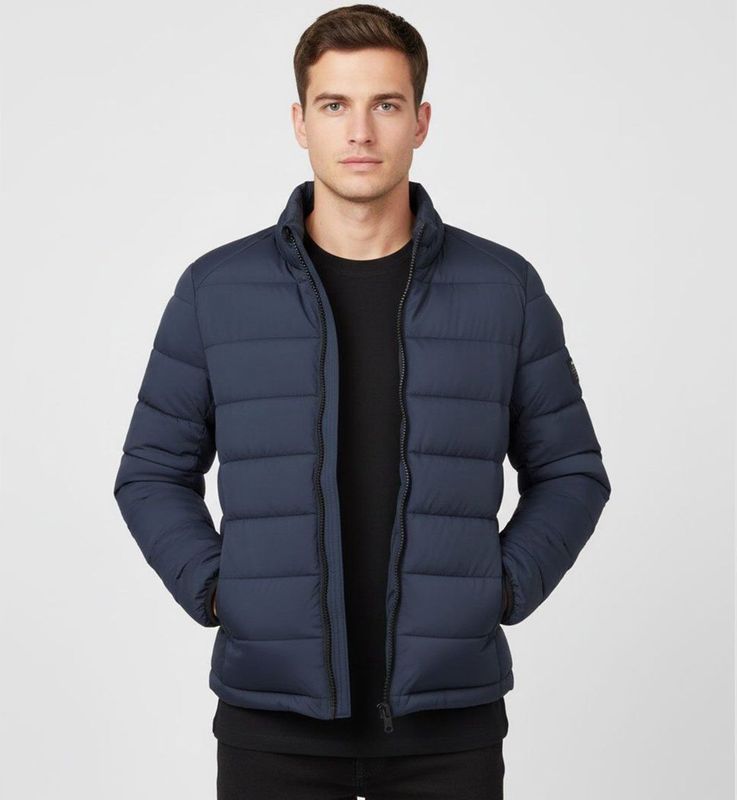 ECOALF - MCMGAJKBERET0987W25-601 - Baret Jasje - Blauw - Gerecycled Polyester - Duurzaam