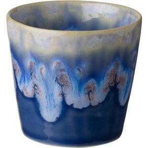 Costa Nova - servies - lungo kop - Grespresso blauw - aardewerk -  set van 8 - H 7,5 cm