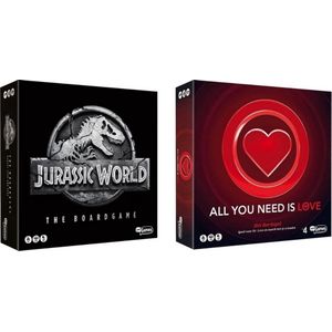 Spellenbundel - 2 Stuks - Jurassic World the boardgame & All You Need Is Love Bordspel