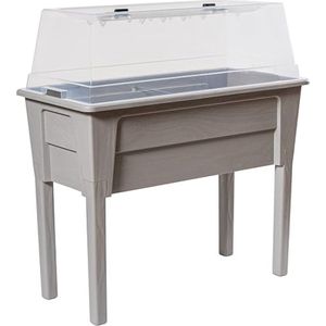 DD® Kweekbak op Poten - Moestuin op Poten - Kweektafel - 50 L - Afneembare Poten - 78x38x81cm - Grijs