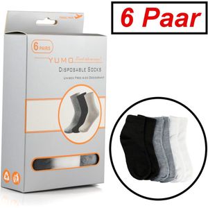 6 PAAR Compressie Sokken - Reissokken - Dames & Heren Reis sokken - Hardloop - Sport sokken - Man - Vrouw - Maat 35-44