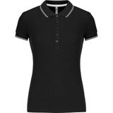 Kariban - K251 - Damespolo - Zwart - Korte Mouwen