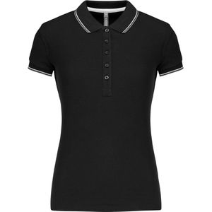 Kariban - K251 - Damespolo - Zwart - Korte Mouwen
