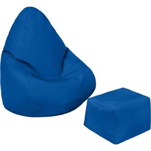 Zitzak voor kinderen, gamerstoel, waterbestendige meubels, voor binnen en buiten, woonkamer, Bean Bag zitting, ergonomisch design voor lichaamsondersteuning (Marokkaans blauw, zitzak +