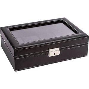 LA ROYALE Horlogebox Classico 8 XL - Zwart - 8 horloges