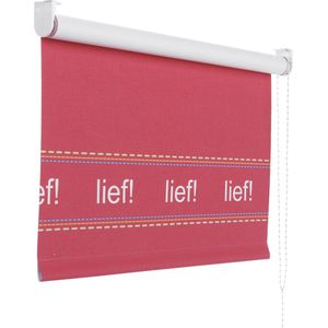 Lief! Verduisterend rolgordijn roze - 2399 - 90 x 190 cm
