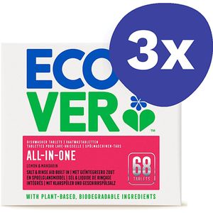 Ecover Vaatwastabletten - All in One (3x 68 stuks)