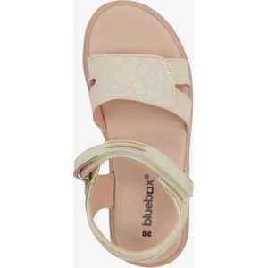 Blue Box meisjes sandalen met luipaardprint goud - Maat 29