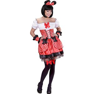 Widmann - Mickey & Minnie Mouse Kostuum - Ontwapenend Muisje Rood - Vrouw - Rood - Small - Carnavalskleding - Verkleedkleding