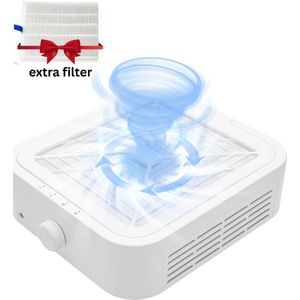 Nagelstofafzuiger - Afstofzuiger - 120Watt Nail Dust Collector - Stofzuiger Voor Nail Salon - Nagels - Acrylnagels - Nepnagels - Gelnagels - Elektrische nagelstofzuiger - Tafelafzuiging - met extra filter - Manicure/Pedicure Handen en Voeten