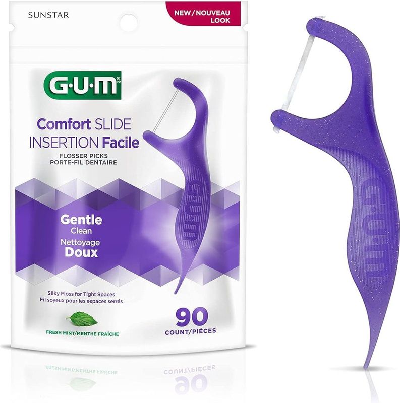 Gum Comfort Slide Flosser - Flosdraad - Floss Picks - Fresh Mint - 90 stuks