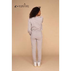 Long length Jogging Pants &C x REVIVE Light Grey, maat XS, lang model, met koord, van biologisch katoen, EU gemaakt